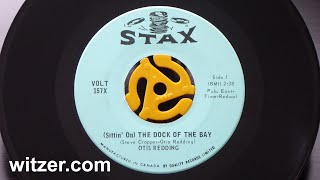 SITTIN ON THE DOCK OF THE BAY  OTIS REDDING 1968 on original STAX Canada 45 rpm [upl. by Clite667]