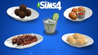 COMIDAS BRASILEIRAS NO THE SIMS 4 Tem até brigadeiro [upl. by Aerdnaek]