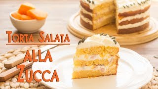 Torta Salata alla Zucca con Formaggio e Pancetta  Ricetta Facile e Veloce  55Winston55 [upl. by Aehtrod808]