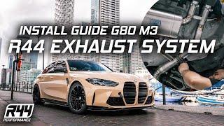 INSTALL GUIDE R44 Exhaust System on BMW G80 M3 [upl. by Brana]