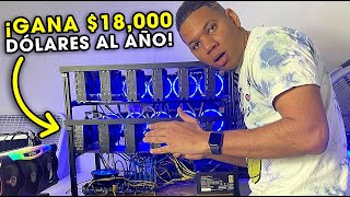 ARMANDO MEGA RIG DE MINERIA PARA GANAR 18000 DOLARES AL AÑO 🤑💰 [upl. by Kronick]