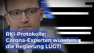 RKIProtokolle CoronaExperten wussten die Regierung lügt [upl. by Alue]