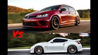 MK7 GTI vs Nismo 370z [upl. by Hibbert]