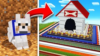 I Build Minecrafts Safest Dog House 💪 [upl. by Aelber]