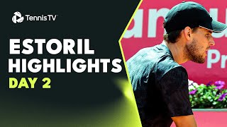 Thiem Faces Ofner Shelton Plays First Match On Red Clay  Estoril Open 2023 Highlights Day 2 [upl. by Fanestil]