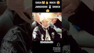 Suga rock 🔥jungkook shocked😱😅bts love taekook yoonmin v [upl. by Elumas]