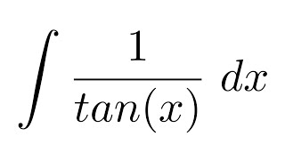 Integral of 1tanx substitution [upl. by Asen]