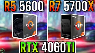 RTX 4060 Ti  Ryzen 5 5600 vs Ryzen 7 5700X [upl. by Marget]