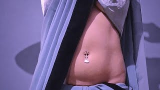 Belly dance moves in saree trending bellypiercing saree [upl. by Ciprian]