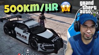 AUDI R8 FULL UPGRADE POLICE SPORTS CAR  GTA 5 Roleplay [upl. by Lekkim]