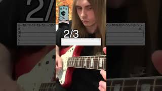 Arctic Monkeys  Teddy Picker Guitar Solo Cover With Tabs [upl. by Atteloiv]