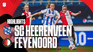 Highlights sc Heerenveen  Feyenoord V1  Azerion Vrouwen Eredivisie  20232024 [upl. by Lyall]