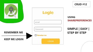 Auto Login Using Android Studio  Keep User Logged In amp Remember Me [upl. by Airtemed968]