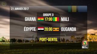 CAN 2017 CALENDRIER COMPLET [upl. by Idleman]