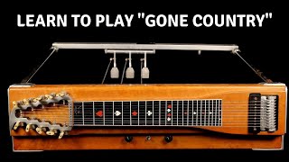 quotGone Countryquot Solo Pedal steel guitar lesson [upl. by Ulysses677]