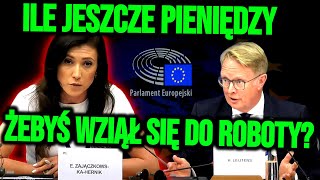 ZAJĄCZKOWSKA MASAKRUJE KOMISARZA EUROPEJSKIEGO w EUROPARLAMENCIE [upl. by Hawkins]