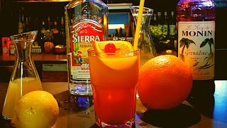 TEQUILA SUNRISE Cocktail Recipe [upl. by Karsten]