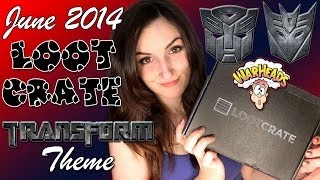 Loot Crate Unboxing amp WarHead Challenge June 2014 Transform Theme [upl. by Rezeile]