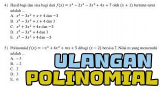 JAWAB SOAL ULANGAN POLINOMIAL‼️ [upl. by Aisetal]