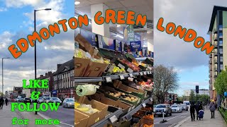 Walking To Edmonton Green North London walking travel [upl. by Ahsitruc534]