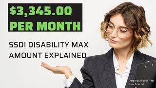 334500 MAX SSDI DISABILITY AMOUNT FOR 2022 EXPLAINED [upl. by Alacim907]