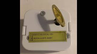 Sankyo musical movements music box for crafts tune Rockabye Baby [upl. by Aikin318]