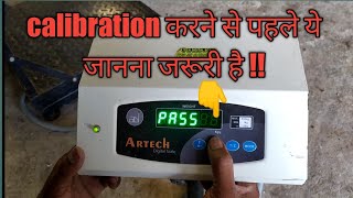 ARTECH weighing scale calibration settings and password। ARTECH वजन कांटे का calibration [upl. by Ahtoelc]