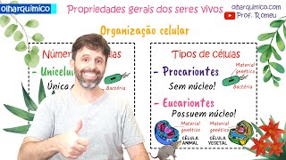 VIDA E CARACTERÍSTICAS GERAIS DOS SERES VIVOS PROVA VESTIBULAR ENEM  OLHAR QUÍMICO PROF ROMEU [upl. by Notgnirrab]