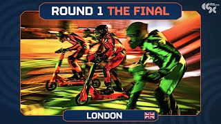 Full final from the first round of the eSkootr Championship in London watch the racing and reaction [upl. by Elatan847]