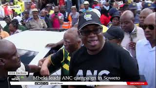 2024 Elections  Rousing welcome for Thabo Mbeki as he leads ANC campaign in Soweto [upl. by Dlared]