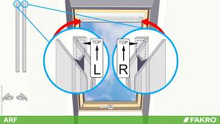 FAKRO roof windows – ARF ARP roller blind [upl. by Haines]