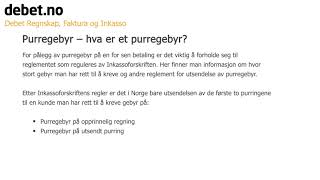 Purregebyr – hva er et purregebyr  Debet Faktura og Inkasso [upl. by Danya]