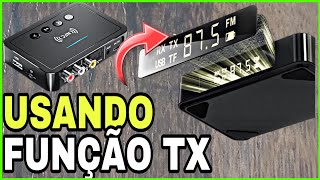 USANDO ADAPTADOR BLUETOOTH NA FUNÇÃO TXTRANSMISSOR DE ÁUDIO [upl. by Yoong907]