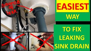 Unbelievably Simple Solution to Fix Bathroom Sink Drain Leak [upl. by Ahsya412]