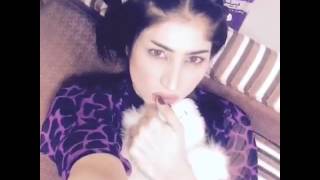 qandeel baloch first dubsmash experience [upl. by Alled373]