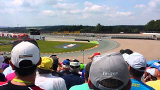 Sachsenring 2013 Start Rennen MotoGP T2 Tribüne [upl. by Eceinej307]