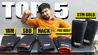 Top 5 Best Knee Sleeves for Squats in 2024 in India  Pro wolf Hack Athletics SBD 1RM XTM GOLD [upl. by Sylera]