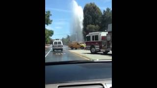 Geyser on Carmel Valley Road at 130 pm [upl. by Eilyah]