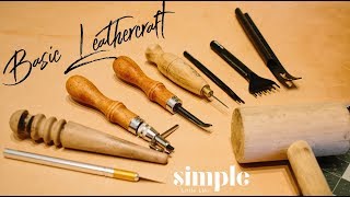 Basic Leather Craft Tools  Tool Time Tuesday [upl. by Beryl]