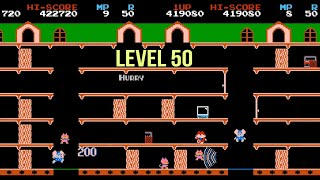 Mappy Level 50 Nes games 1983 year [upl. by Karmen573]