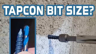 Tapcon Screws Into Concrete  Which Size Bit To Use Tapcon Anchoring Concrete Fastening Tip [upl. by Dickey]