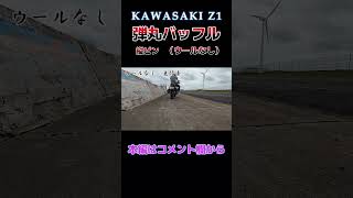 【Z1】弾丸バッフル（ウールなし）マフラー音 加速音 走行音マフラーサウンドshorts [upl. by Nakeber819]