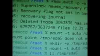 Recovering partition table EXT3 superblock with testdisk Linux [upl. by Ciri683]
