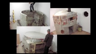 Wood Burning Pizza Oven Construction Panyol Core [upl. by Beth]