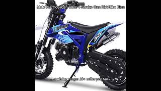 MotoTec Hooligan 60cc 4Stroke Gas Dirt Bike Blue [upl. by Netnilc]