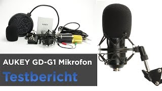 AUKEY  Preiswertes KondensatorMikrofon SetGDG1 im Test  Mit Testaufnahmen [upl. by Dnumyar]