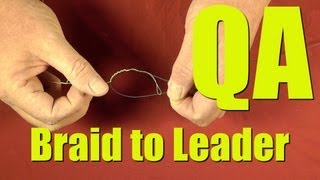 BRAID to Monofilament Leader Knot Keeps Slipping Saltwater Fishing Question and Answer How TO [upl. by Jamila]