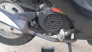 50cc Scooter Oil Change  Quick How to [upl. by Tristram845]