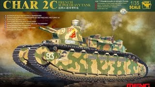 In box review 135 Meng Char 2C French Heavy Tank [upl. by Yeung]