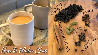 How To Make Chai Tea  Indian Tea [upl. by Rockafellow]